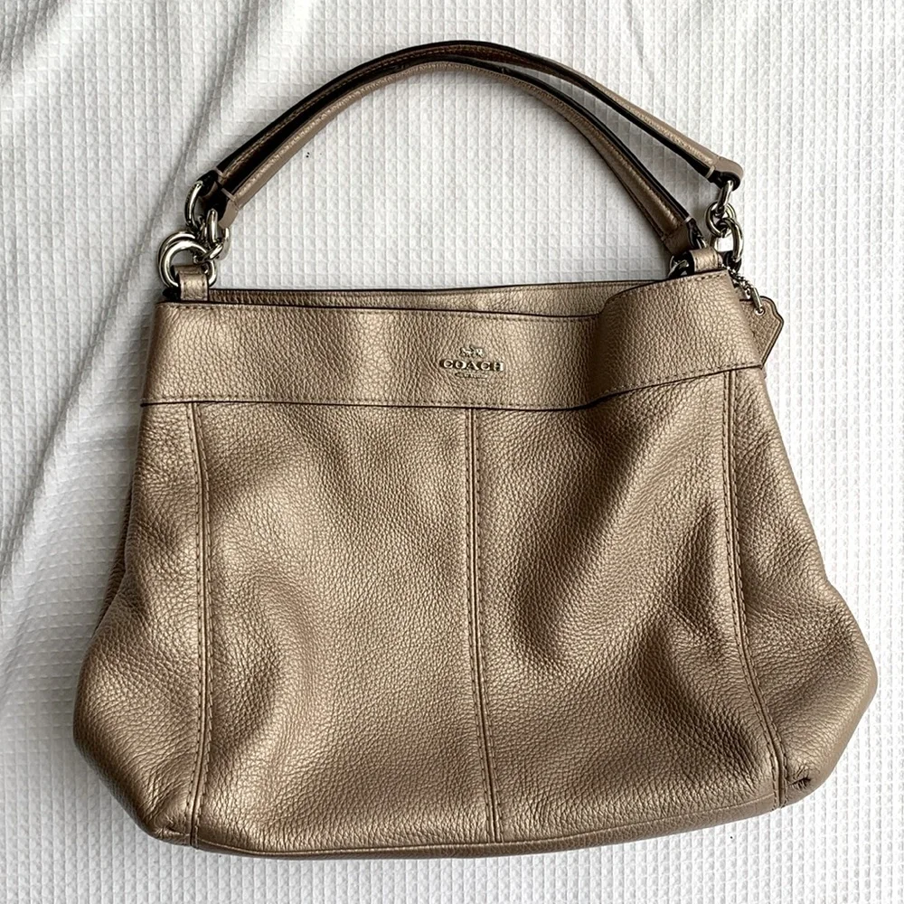 Coach metallic sheen purse